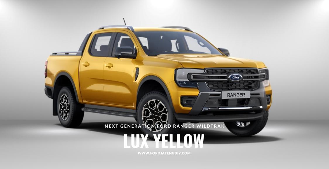 Next Generation Ford Ranger Wildtrak Lux Yellow