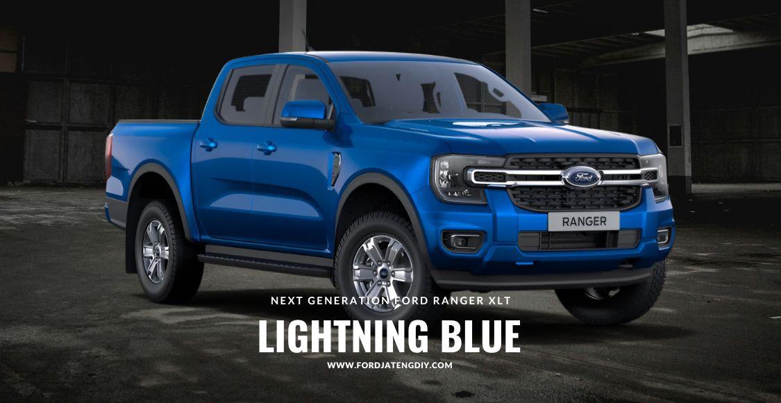 Next Generation Ford Ranger XLT Lightning Blue