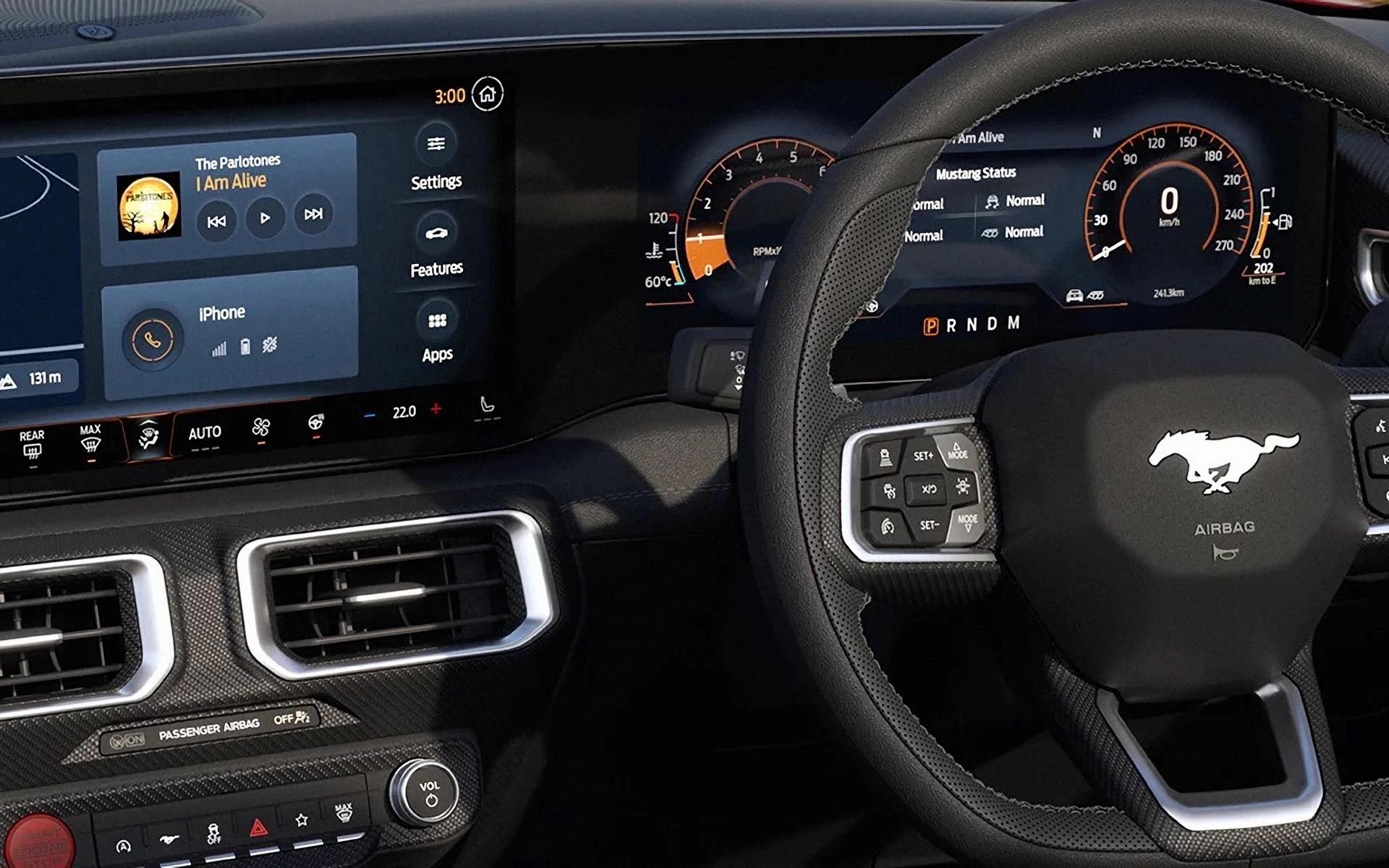 Ford Mustang Indonesia interior features
